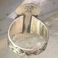 Navajo bear ring turquoise size 7.75 sterling silver girls women men