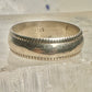 Wedding ring size 7 Plain band Love sterling silver women men