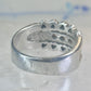 Black Hills Gold ring garnet floral wedding band leaves size 7 sterling silver women