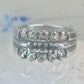 Black Hills Gold ring garnet floral wedding band leaves size 7 sterling silver women