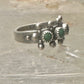 Zuni ring size 1 Turquoise Petite point band baby tiny pinky sterling silver women