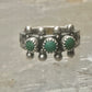 Zuni ring size 1 Turquoise Petite point band baby tiny pinky sterling silver women