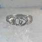 Black Hills Gold ring heart love band Valentine leaves size 6.50 sterling silver women