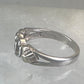 Black Hills Gold ring heart love band Valentine leaves size 6.50 sterling silver women