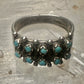 Zuni ring size 7.5 Turquoise Petite point band sterling silver women
