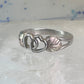 Black Hills Gold ring heart love band Valentine leaves size 6.50 sterling silver women