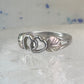 Black Hills Gold ring heart love band Valentine leaves size 6.50 sterling silver women