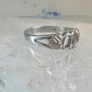 Black Hills Gold ring heart love band Valentine leaves size 6.50 sterling silver women