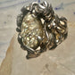 Mermaid ring abalone fish ocean size 5 sterling silver women