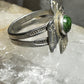 Phoenix Ring Size 4.50 turquoise southwest arrow stampings band Sterling Silver