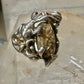 Mermaid ring abalone fish ocean size 5 sterling silver women