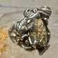 Mermaid ring abalone fish ocean size 5 sterling silver women