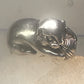 Cat ring playing with yarn ball Kabana size 5 sterling silver girls women pinky