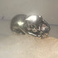 Cat ring playing with yarn ball Kabana size 5 sterling silver girls women pinky