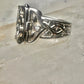 Poison ring CZ square size 6.75 modern sterling silver women