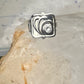 Poison ring CZ square size 6.75 modern sterling silver women