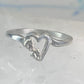 Black Hills Gold ring heart love band Valentine leaves size 5.75 sterling silver women