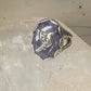 Bird ring sodalite size 6 Dove Peace sterling silver southwest women American West