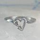 Black Hills Gold ring heart love band Valentine leaves size 5.75 sterling silver women