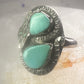 Navajo snake ring turquoise size 5.75 sterling silver girls women pinky