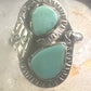 Navajo snake ring turquoise size 5.75 sterling silver girls women pinky