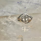 Black Hills Gold ring Cross Religious leaves floral band pinky size 4.7 sterling silver women