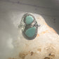 Navajo snake ring turquoise size 5.75 sterling silver girls women pinky