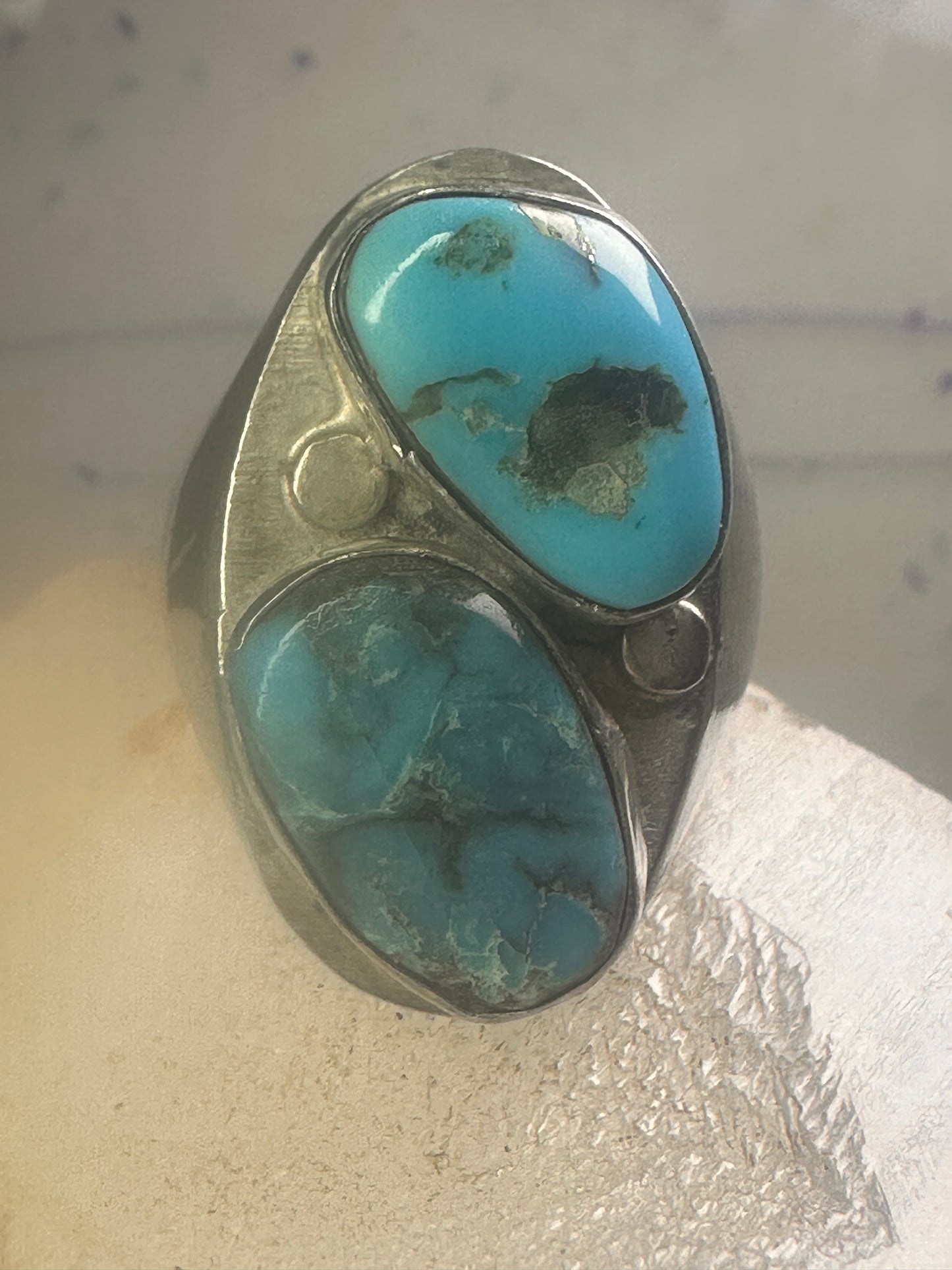 Navajo turquoise ring size 11.25 sterling silver girls women men