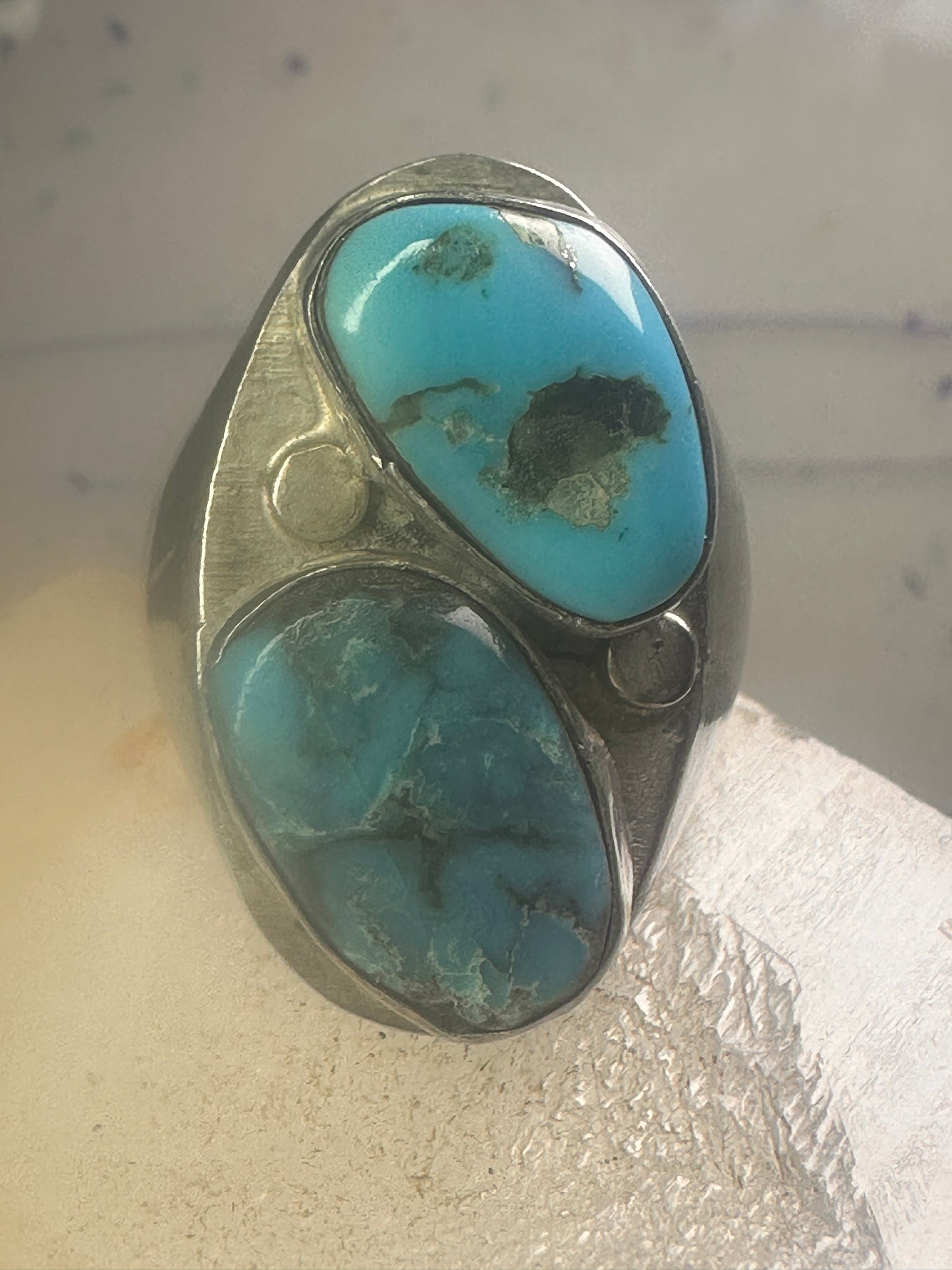 Navajo turquoise ring size 11.25 sterling silver girls women men