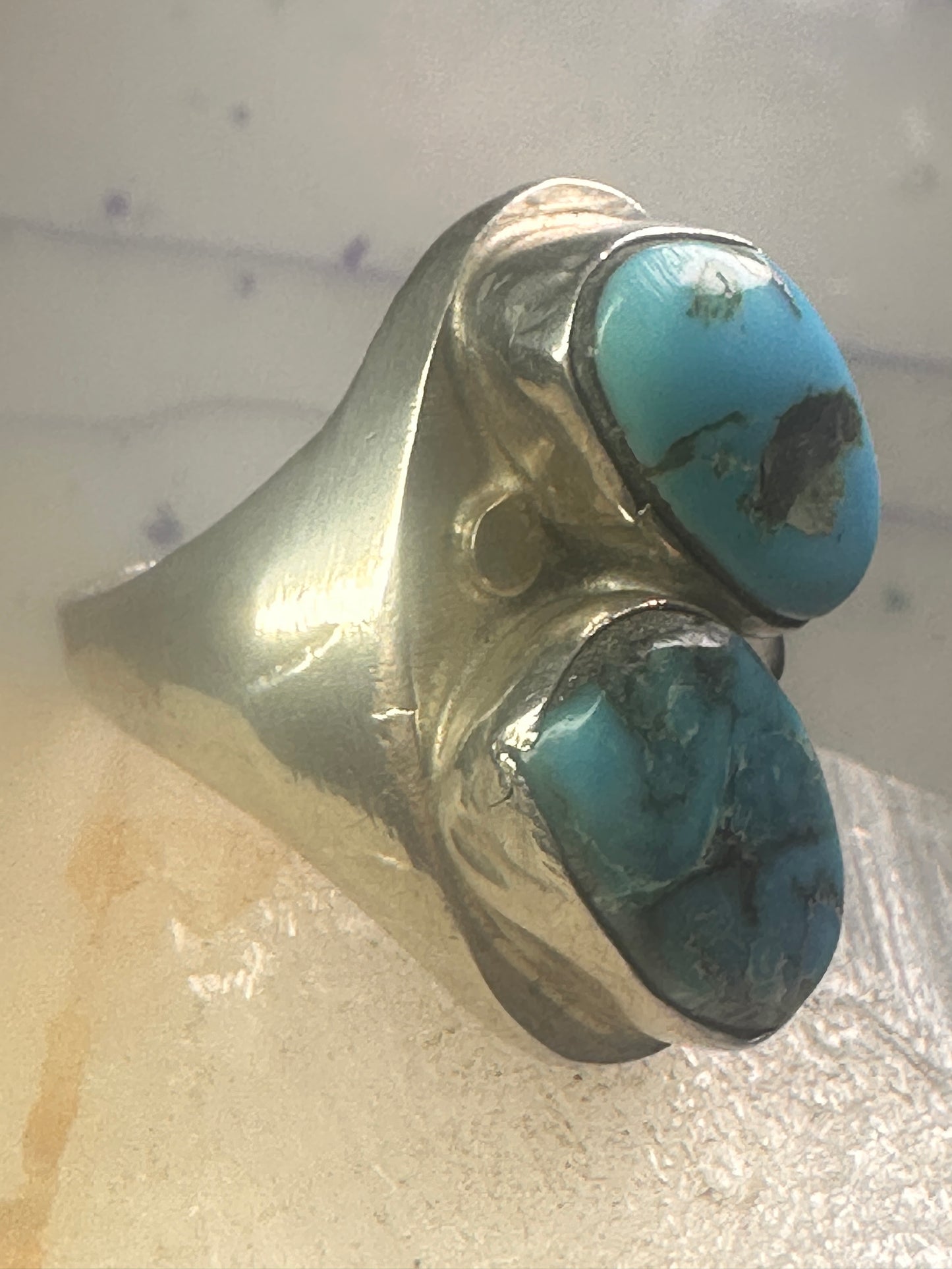 Navajo turquoise ring size 11.25 sterling silver girls women men