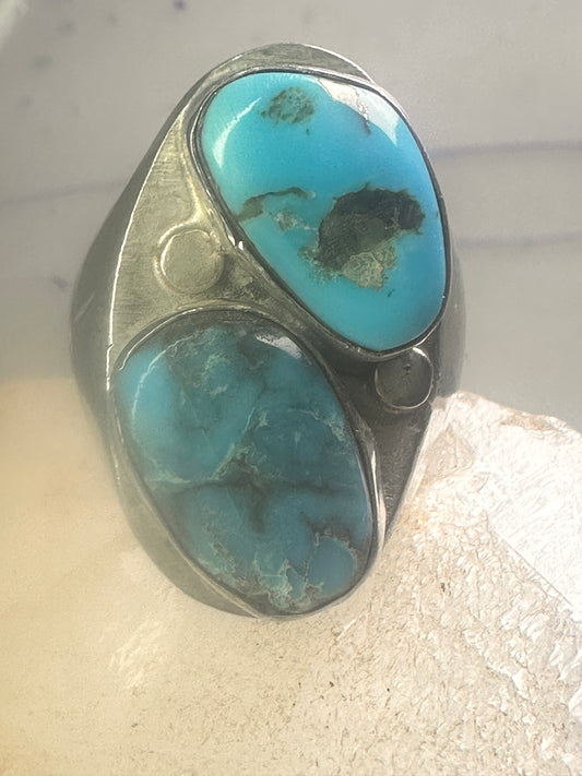 Navajo turquoise ring size 11.25 sterling silver girls women men