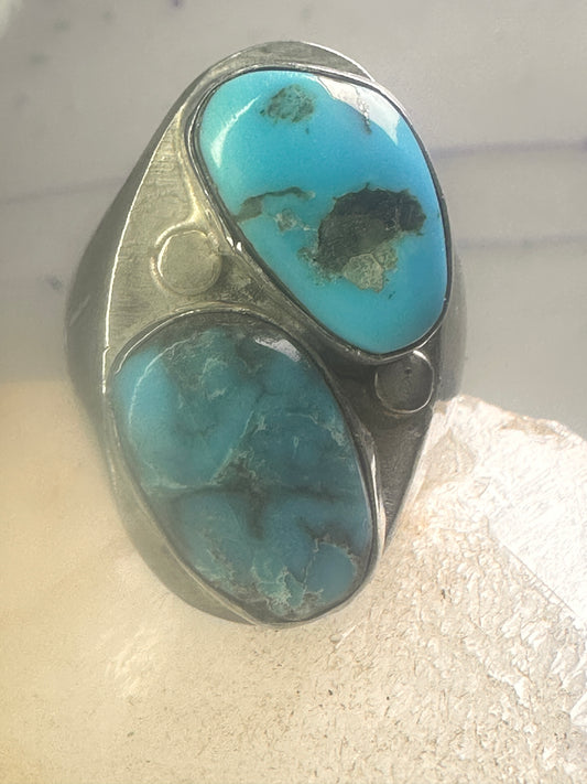 Navajo turquoise ring size 11.25 sterling silver girls women men