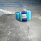 Cobblestone ring Navajo turquoise Lapis MOP size 9.75 sterling silver women men