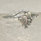 Black Hills Gold ring leaves band size 7.25 sterling silver women girls