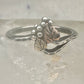 Black Hills Gold ring leaves band size 7.25 sterling silver women girls