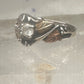 Black Hills Gold ring leaves CZ band size 5.75 sterling silver women girls