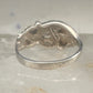 Black Hills Gold ring leaves CZ band size 5.75 sterling silver women girls