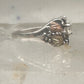 Black Hills Gold ring leaves CZ band size 5.75 sterling silver women girls