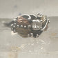 Black Hills Gold ring leaves CZ band size 5.75 sterling silver women girls