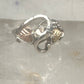 Black Hills Gold ring leaves band size 5.75 sterling silver women girls