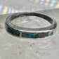 Turquoise ring southwest stacker slender band size 5.25 pinky sterling silver women AS IS