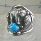 Bear ring turquoise band claw Carolyn Pollack size 7 sterling silver women