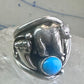 Bear ring turquoise band claw Carolyn Pollack size 7 sterling silver women