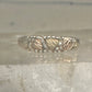 Black Hills Gold ring slender leaves wedding band size 5 sterling silver women girls