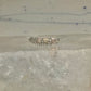 Black Hills Gold ring slender leaves wedding band size 5 sterling silver women girls