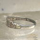 Black Hills Gold ring slender leaves wedding band size 5 sterling silver women girls