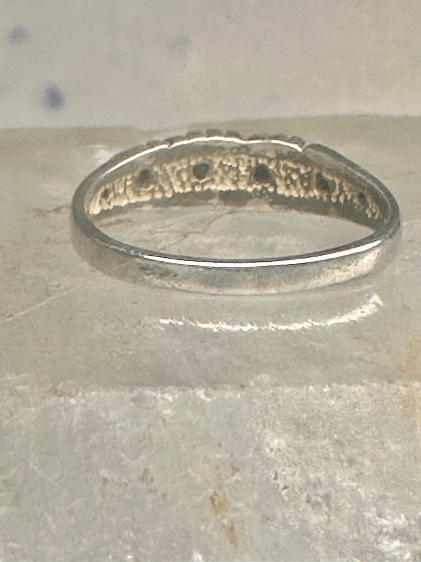 Black Hills Gold ring slender leaves wedding band size 5 sterling silver women girls