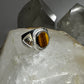 Black Hills Gold Ring Tiger Eye Leaves band Size 9.75 Good Luck  Sterling Silver
