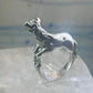 Horse ring animal band size 5 cowgirl sterling silver women