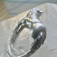 Horse ring animal band size 5 cowgirl sterling silver women